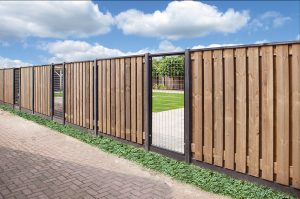 betonschutting systeem, hout-betonsystemen