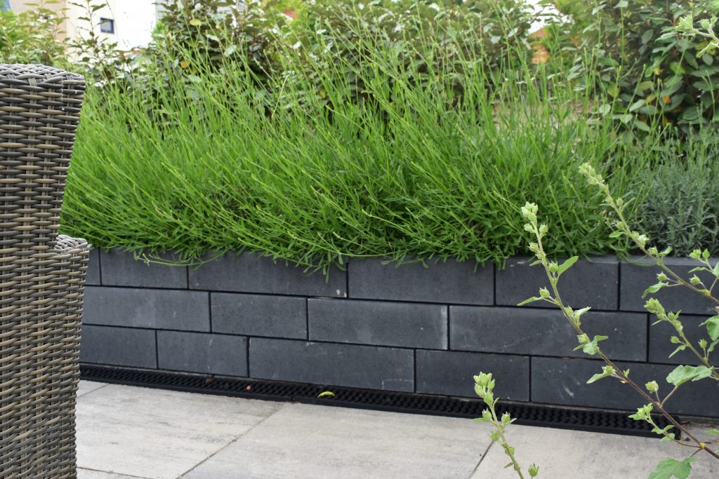rock walling muurblokken, borders
