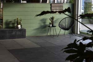 Optimum liscio graphite gecombineerd met de decora tegels