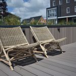 rehau vlonderplanken in de kleur Terra