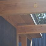 Douglas overkapping met pergola idee aan woning