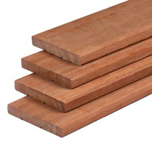Vlonderplank kapur 2-zijdig geschaafd