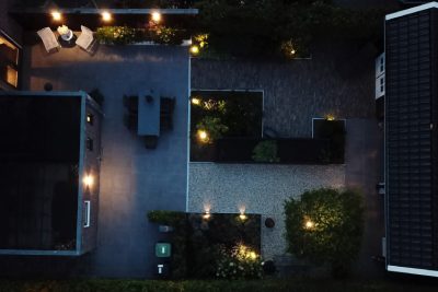 Tuin met in-lite verlichting