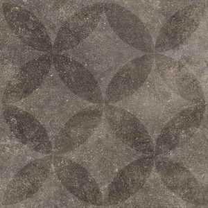 Solostone 70x70x3.2cm Hormigon Antracite Flower Decor vtwonen